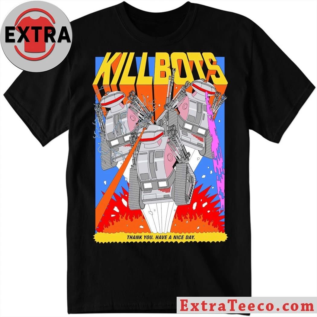 Challenge of the Killbots Chopping Mall Shirt Unisex T-shirt, Sweatshirt, Hoodie, Long Sleeve Tee - T-Shirt, Sweatshirt, Hoodie