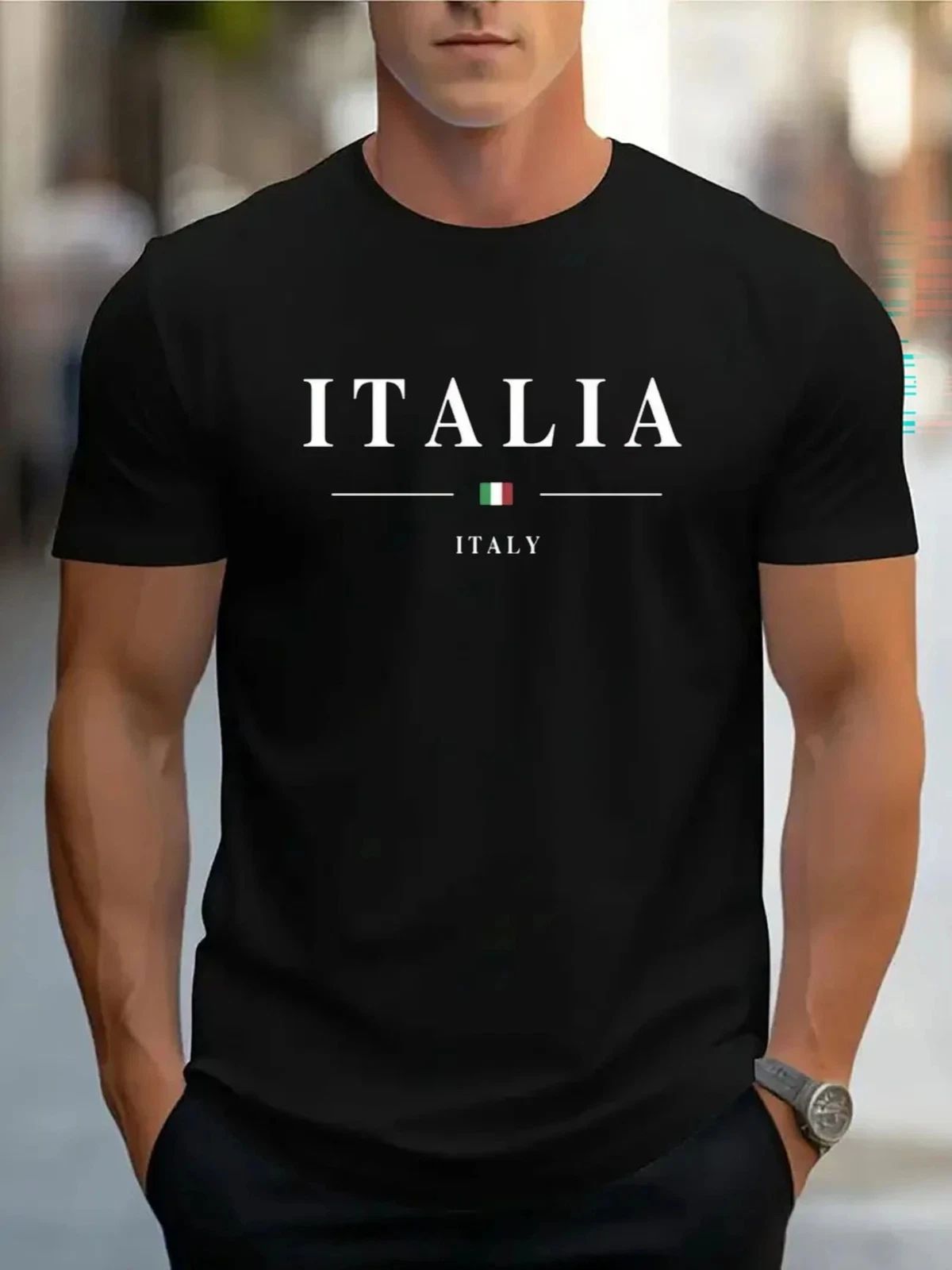 ITALIA Crew Neck Casual Short Sleeves T-Shirt Unisex T-shirt, Sweatshirt, Hoodie, Long Sleeve Tee - T-Shirt, Sweatshirt, Hoodie