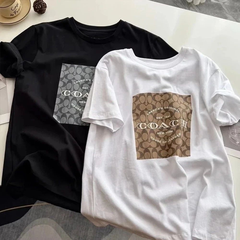 Coach Logo TShirt Set Black and White  Trendy Fashion Tee Unisex T-shirt, Sweatshirt, Hoodie, Long Sleeve Tee - T-Shirt, Sweatshirt, Hoodie