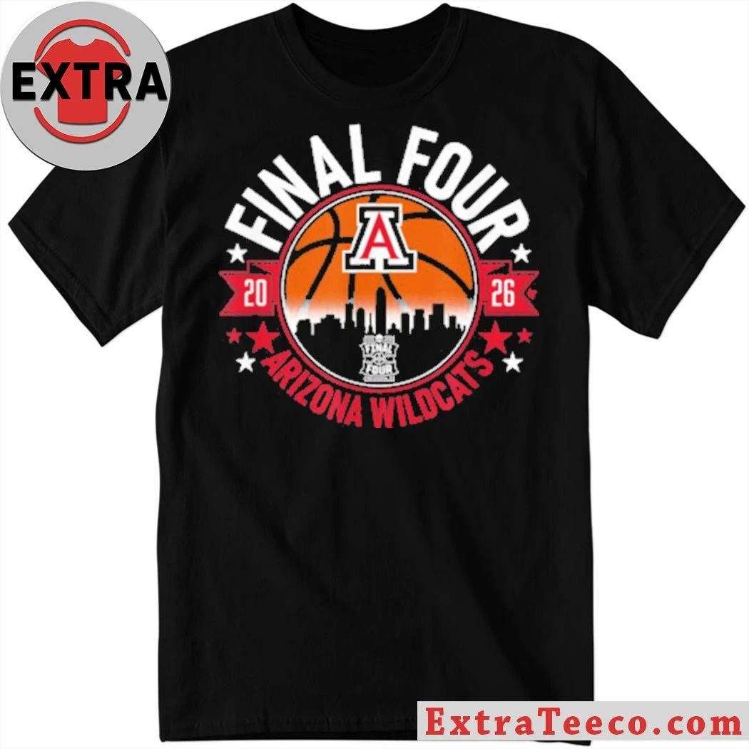 Arizona Wildcats MBB  2026 Final Four City And Logo T-Shirt  Top-Rated Gift for College Basketball Lovers - T-Shirt, Sweatshirt, Hoodie