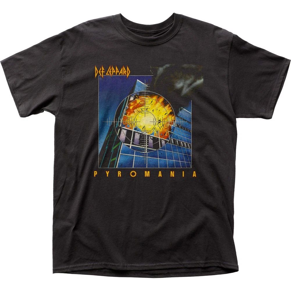 Def Leppard Pyromania Mens T Shirt Music Classic Concert Rock Band Tee New Black Unisex T-shirt, Sweatshirt, Hoodie, Long Sleeve Tee - T-Shirt, Sweatshirt, Hoodie