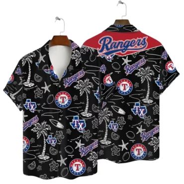 Texas Rangers Island Vibes Hawaiian Shirt Unisex T-shirt, Sweatshirt, Hoodie, Long Sleeve Tee - T-Shirt, Sweatshirt, Hoodie