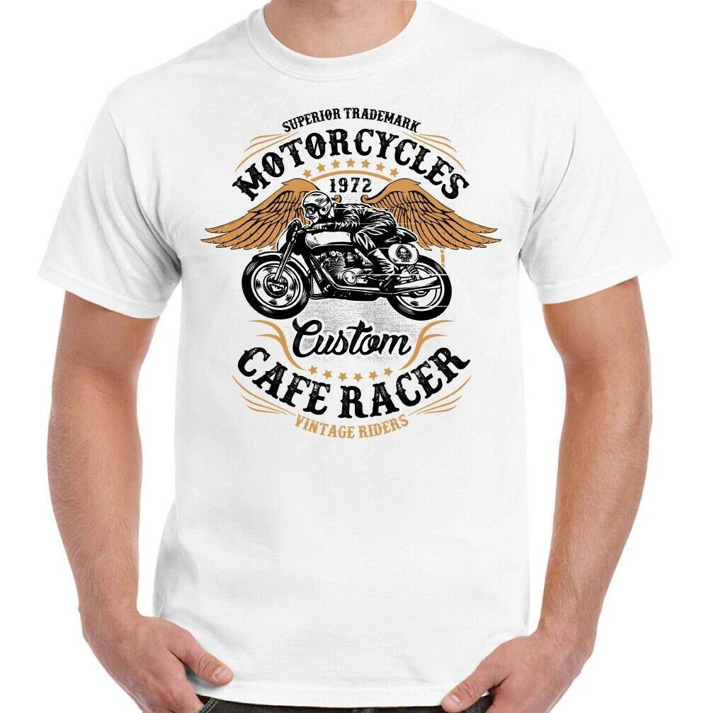 Cafe Racer T-Shirt Mens Biker Motorbike Motorcycle Enthusiast Custom Bike Top Unisex T-shirt, Sweatshirt, Hoodie, Long Sleeve Tee - T-Shirt, Sweatshirt, Hoodie