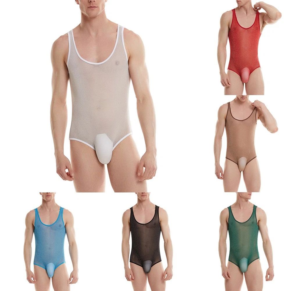 Stylish Mens Bodysuit Jumpsuit All Season Comfortable Lingerie See-Through Unisex T-shirt, Sweatshirt, Hoodie, Long Sleeve Tee - T-Shirt, Sweatshirt, Hoodie