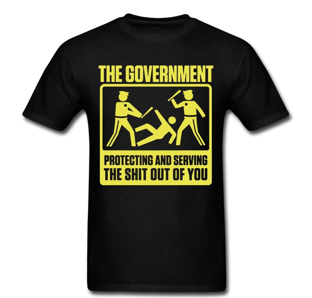 Government Protecting and Serving you funny Brutality Police Tee t shirt Unisex T-shirt, Sweatshirt, Hoodie, Long Sleeve Tee - T-Shirt, Sweatshirt, Hoodie