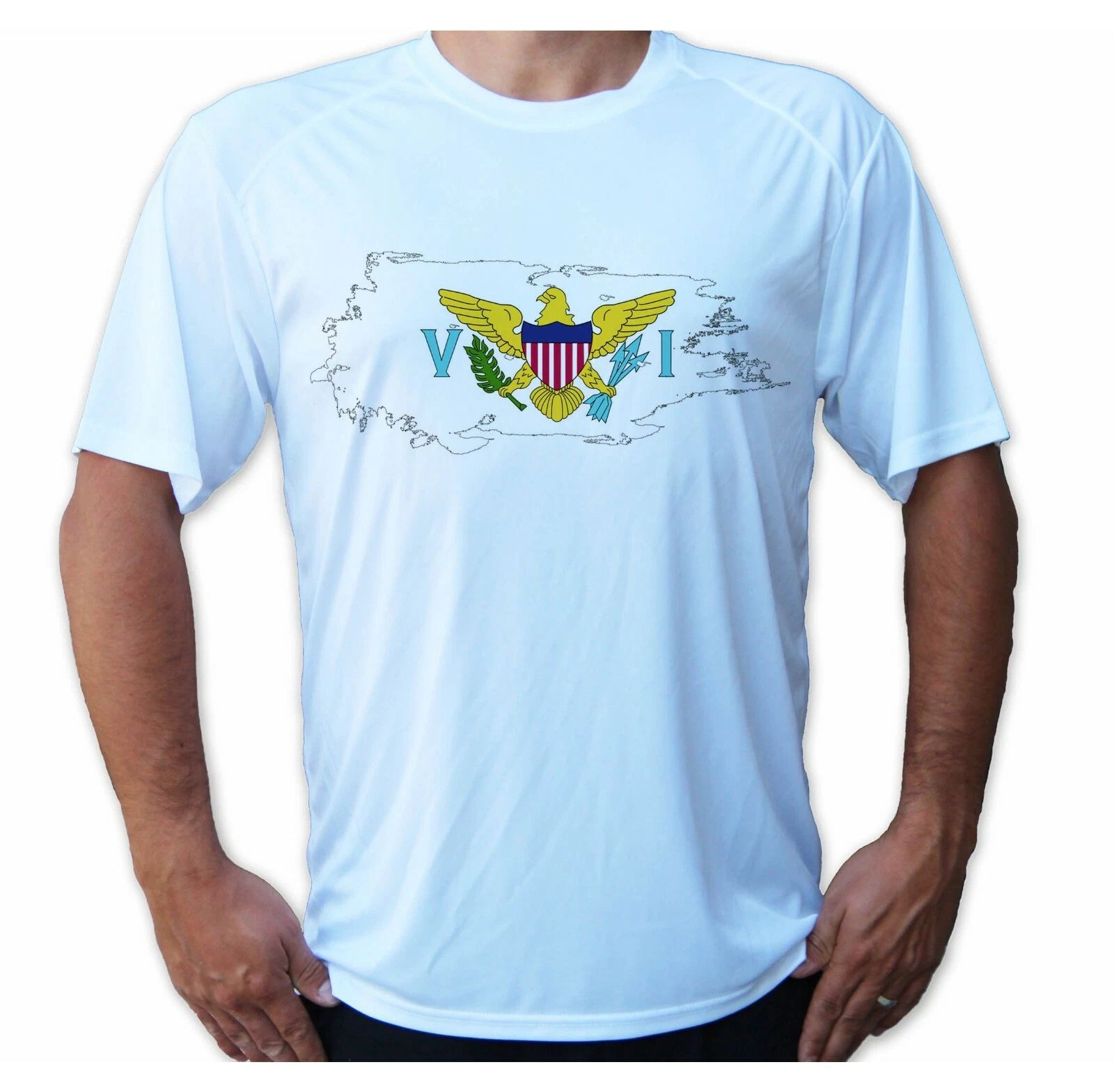 US Virgin Islands Flag Sport Boat UPF 50 T-Shirt Sun UV Protection Fishing Water Unisex T-shirt, Sweatshirt, Hoodie, Long Sleeve Tee - T-Shirt, Sweatshirt, Hoodie