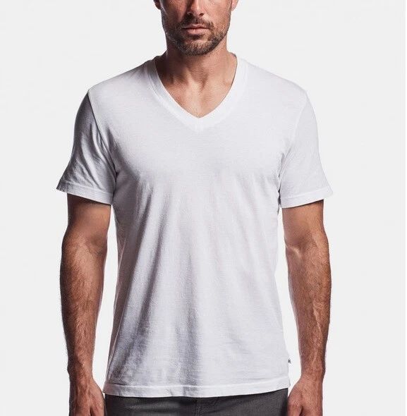 James Perse Men's Relaxed Fit NWOT White S/S V-Neck Soft Cotton T-Shirt MLJ3352 Unisex T-shirt, Sweatshirt, Hoodie, Long Sleeve Tee - T-Shirt, Sweatshirt, Hoodie