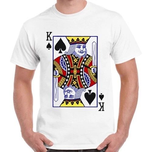 King Playing Card Logo Vintage Ideal Gift Cool Unisex Retro T Shirt 218 Unisex T-shirt, Sweatshirt, Hoodie, Long Sleeve Tee - T-Shirt, Sweatshirt, Hoodie