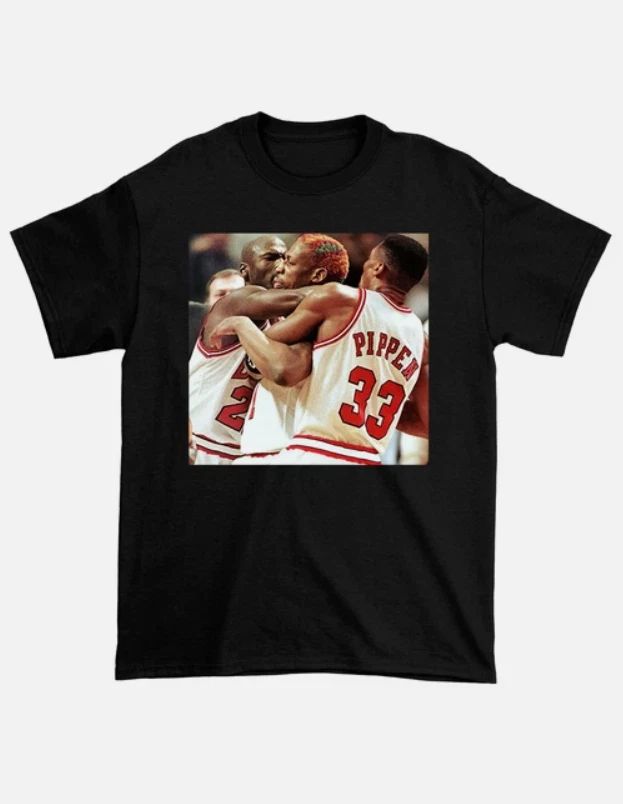 Dennis Rodman Scottie Pippen Men T-shirt Black Unisex Tee All Sizes Unisex T-shirt, Sweatshirt, Hoodie, Long Sleeve Tee - T-Shirt, Sweatshirt, Hoodie
