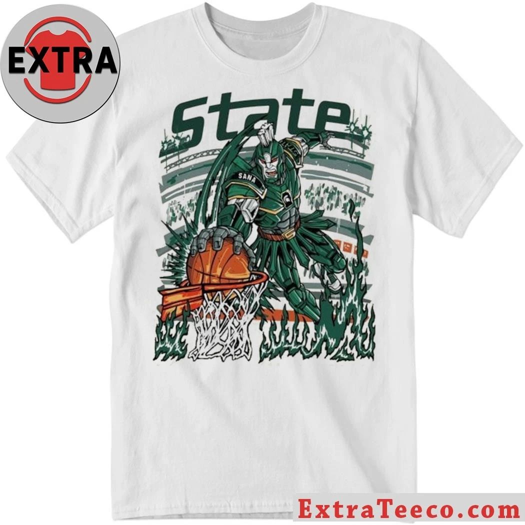 Original Sana Detroit MSU Court Gladiator Tee Cream Retro Hoops Graphic T-Shirt Unisex T-shirt, Sweatshirt, Hoodie, Long Sleeve Tee - T-Shirt, Sweatshirt, Hoodie