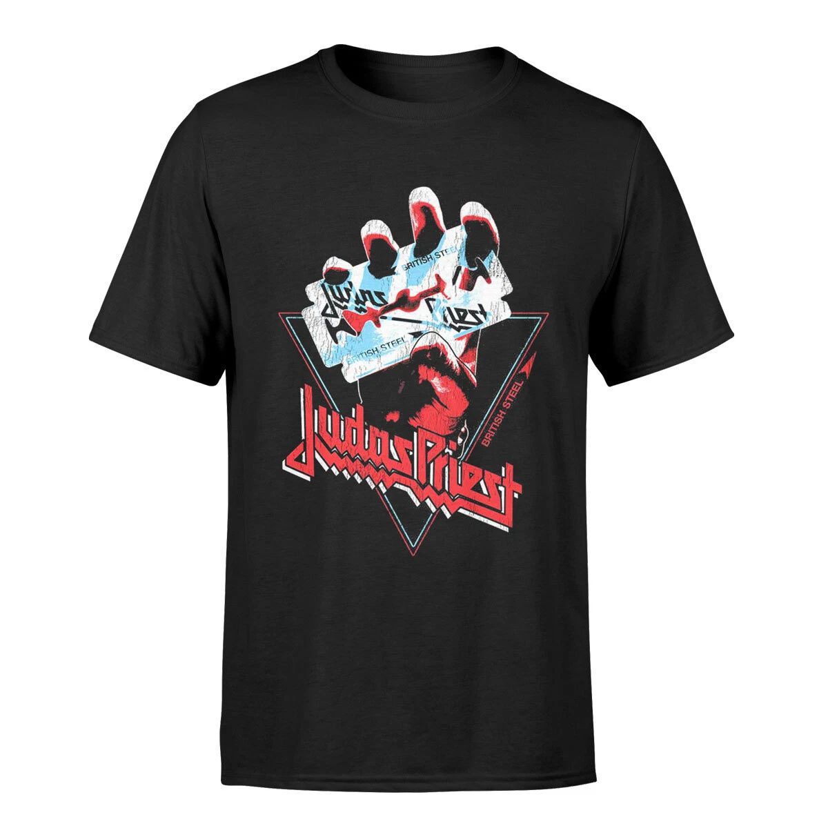 Judas Priest T-Shirt British Steel Hand Band New Black Official Unisex T-shirt, Sweatshirt, Hoodie, Long Sleeve Tee - T-Shirt, Sweatshirt, Hoodie