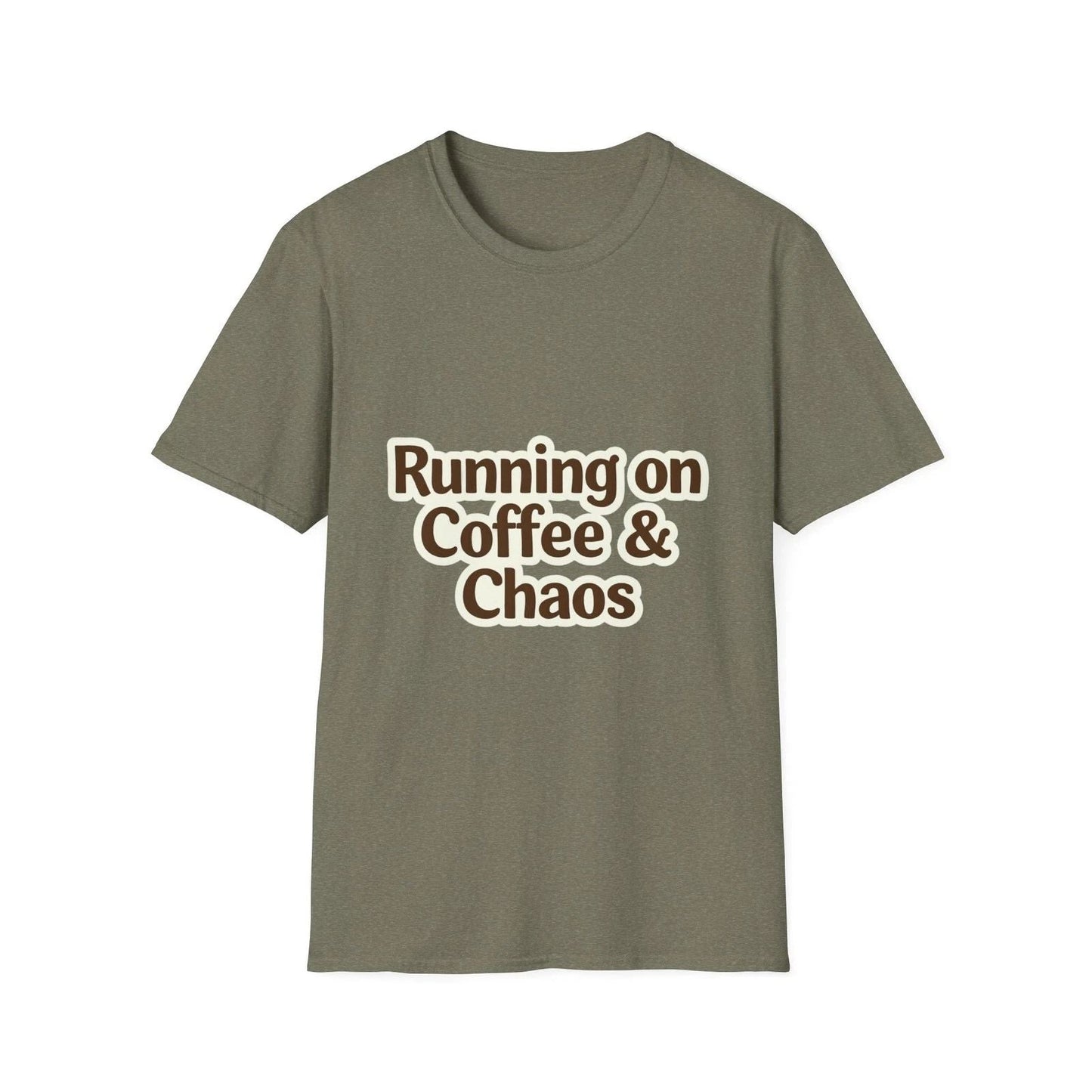 Coffee & Chaos Unisex Softstyle T-Shirt, Funny Gift, Casual Wear, Coffee Unisex T-shirt, Sweatshirt, Hoodie, Long Sleeve Tee - T-Shirt, Sweatshirt, Hoodie