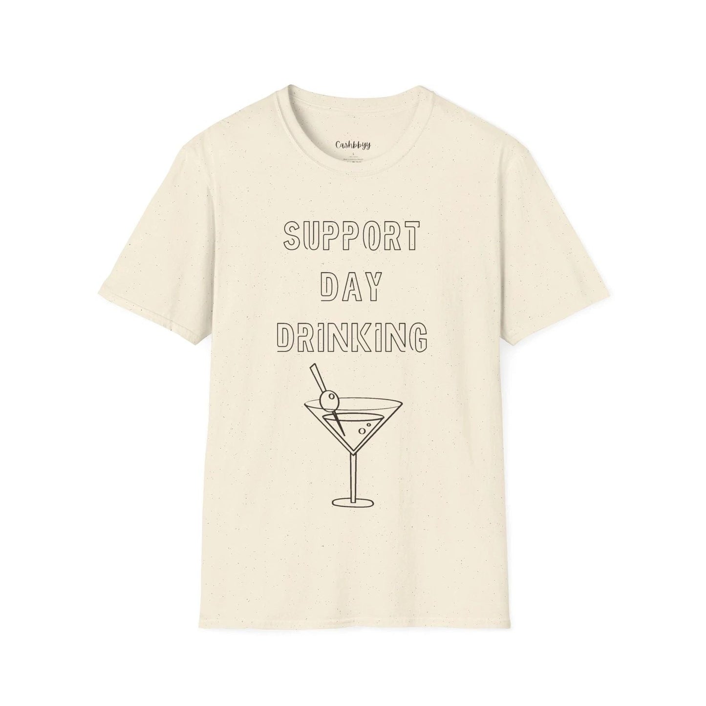 Support Day Drinking Graphic Tee - Fun and Stylish Shirt for Casual Enjoyment Unisex T-shirt, Sweatshirt, Hoodie, Long Sleeve Tee - T-Shirt, Sweatshirt, Hoodie