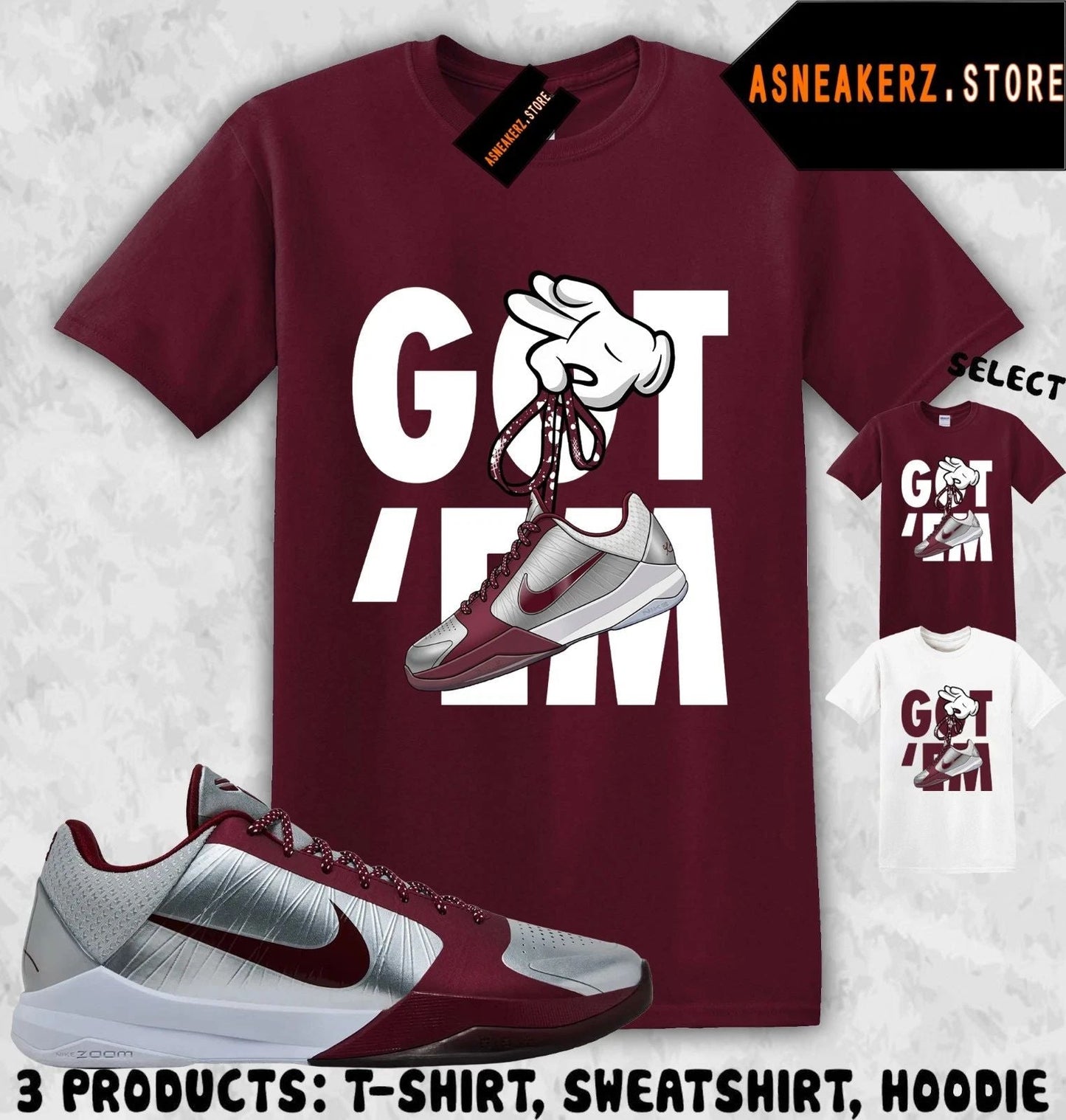 Shirt Matching KB 5 Protro Lower Merion Aces To Match Sneaker Sneakerhead Got Em Unisex T-shirt, Sweatshirt, Hoodie, Long Sleeve Tee - T-Shirt, Sweatshirt, Hoodie