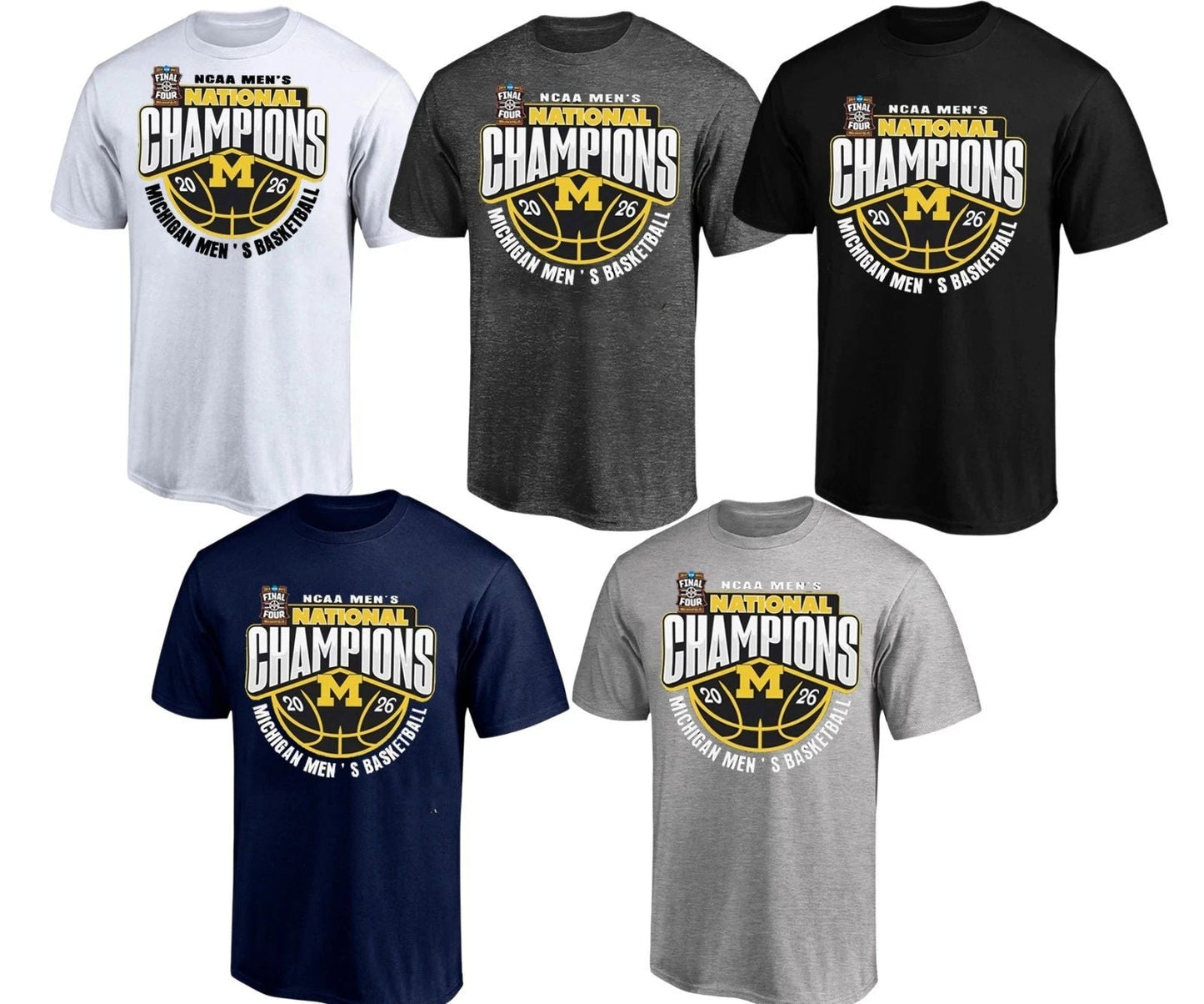 Michigan Wolverines Won the 2026 Mens Basketball National Champ T-Shirt Unisex T-shirt, Sweatshirt, Hoodie, Long Sleeve Tee - T-Shirt, Sweatshirt, Hoodie