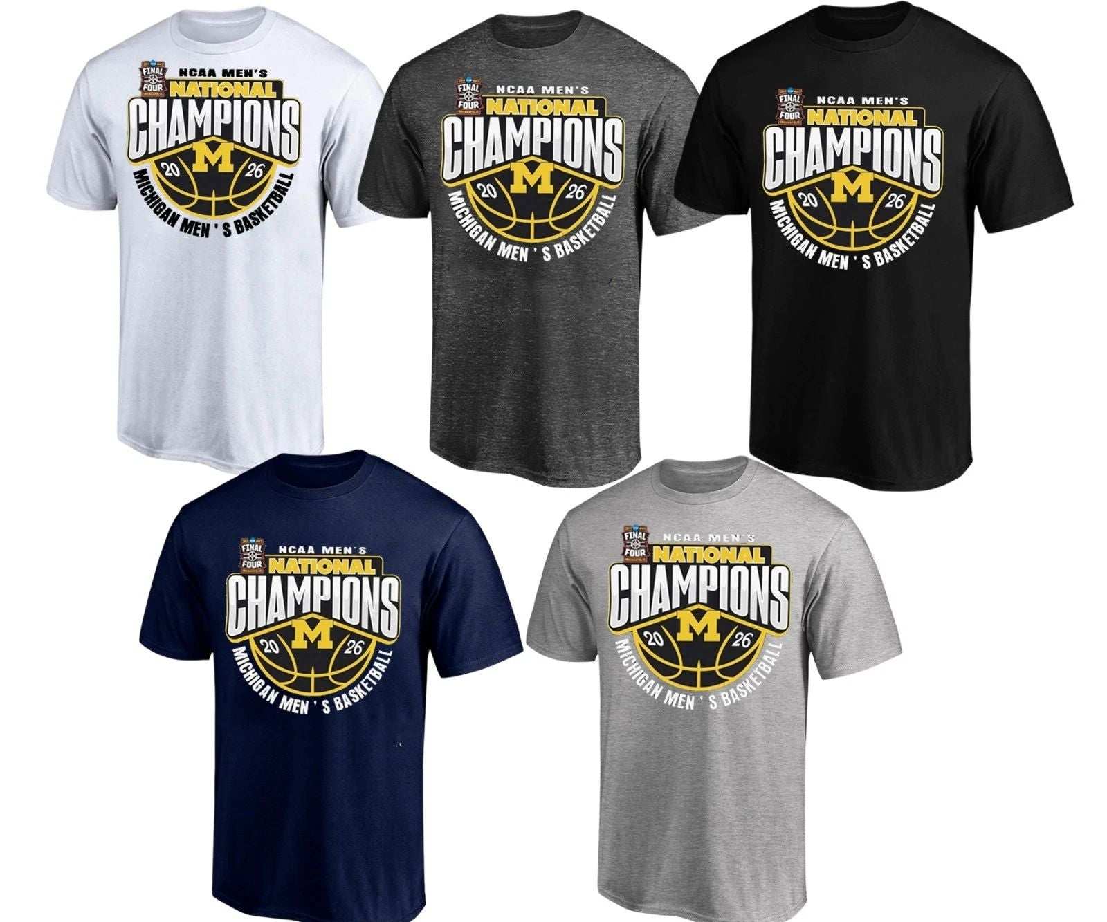 Michigan Wolverines Won the 2026 Mens Basketball National Champ T-Shirt Unisex T-shirt, Sweatshirt, Hoodie, Long Sleeve Tee - T-Shirt, Sweatshirt, Hoodie