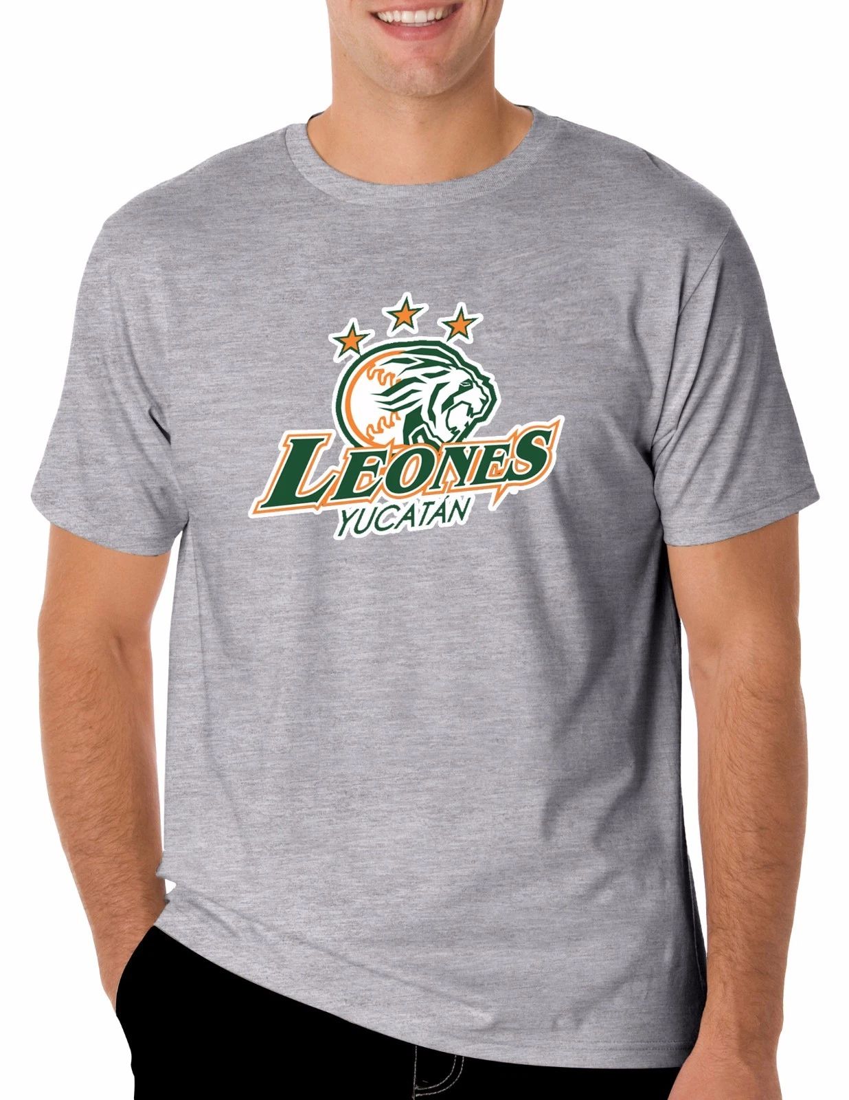 Baseball Leones de Yucatan T-Shirt for Men's Color Gray 100% Cotton Unisex T-shirt, Sweatshirt, Hoodie, Long Sleeve Tee - T-Shirt, Sweatshirt, Hoodie