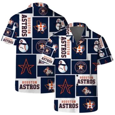 Houston Astros All-Star Patchwork Hawaiian Shirt Unisex T-shirt, Sweatshirt, Hoodie, Long Sleeve Tee - T-Shirt, Sweatshirt, Hoodie