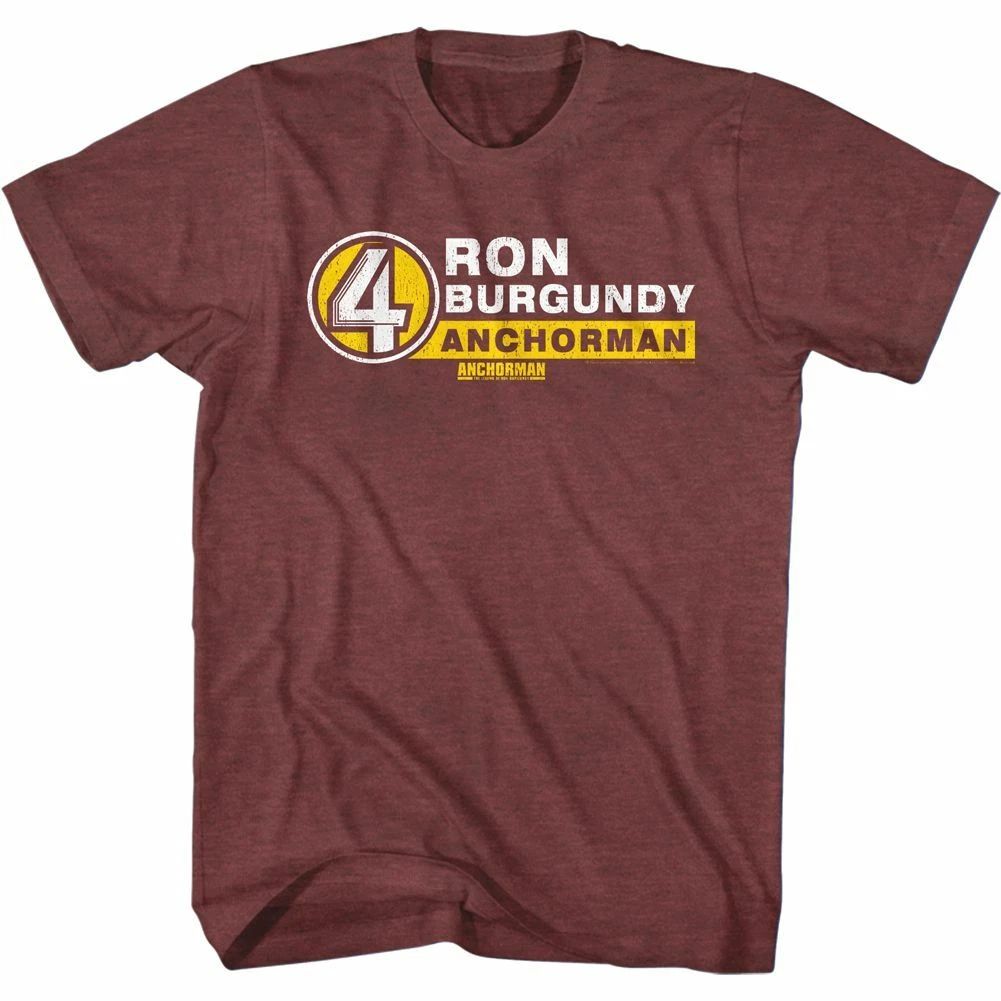 Anchorman T-Shirt Ron Burgundy Heather Maroon Tee Unisex T-shirt, Sweatshirt, Hoodie, Long Sleeve Tee - T-Shirt, Sweatshirt, Hoodie