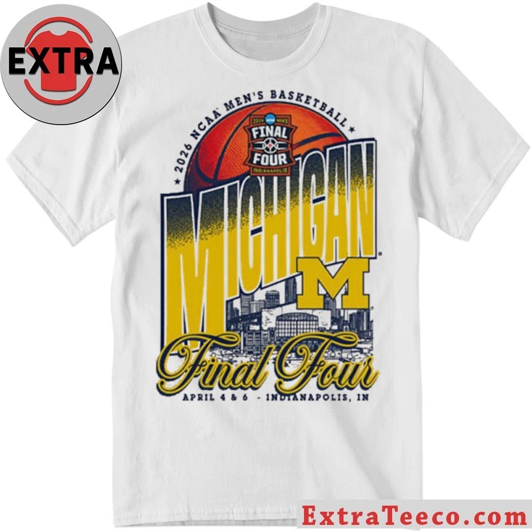 MIC M IVORY 2026 Mens Basketball Final Four Logo T-Shirt- Top-Rated Gift for College Basketball Lovers - T-Shirt, Sweatshirt, Hoodie