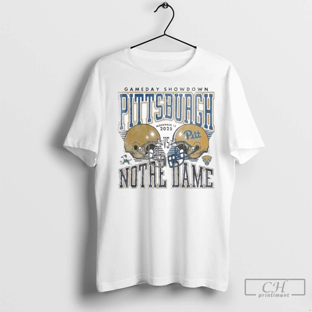 Premium Gameday Football 2025 Pitt Panthers Vs Notre Dame Fighting Irish Matchup Unisex T-shirt, Sweatshirt, Hoodie, Long Sleeve Tee - T-Shirt, Sweatshirt, Hoodie