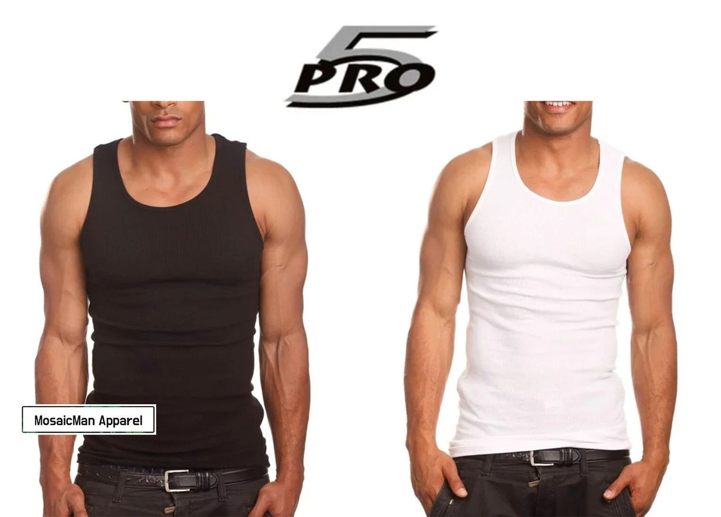 Lot 3 Pro 5 Men's A-shirts Cotton Undershirt Wife Beater Black White Unisex T-shirt, Sweatshirt, Hoodie, Long Sleeve Tee - T-Shirt, Sweatshirt, Hoodie