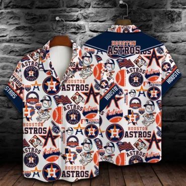 Houston Astros Championship Icons Hawaiian Shirt Unisex T-shirt, Sweatshirt, Hoodie, Long Sleeve Tee - T-Shirt, Sweatshirt, Hoodie