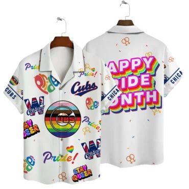 Chicago Cubs Pride Celebration Hawaiian Shirt Unisex T-shirt, Sweatshirt, Hoodie, Long Sleeve Tee - T-Shirt, Sweatshirt, Hoodie