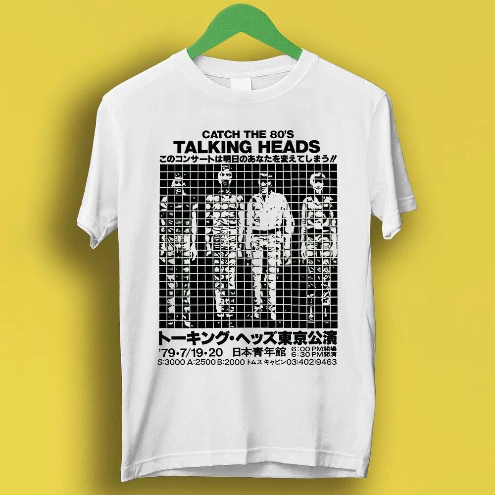 Talking Heads Japanese 1980 US Tour Catch The 80's Music Gift Tee T Shirt P7276 Unisex T-shirt, Sweatshirt, Hoodie, Long Sleeve Tee - T-Shirt, Sweatshirt, Hoodie