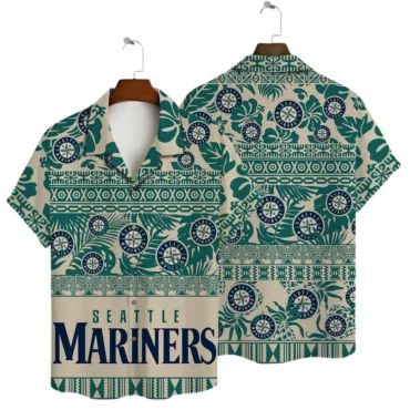 Seattle Mariners Tropical Palms Hawaiian Shirt Unisex T-shirt, Sweatshirt, Hoodie, Long Sleeve Tee - T-Shirt, Sweatshirt, Hoodie