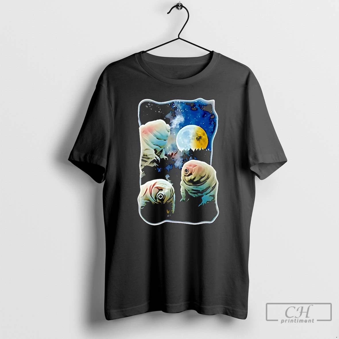 Premium Tardigrades Howling At Moon Tardigrade Lovers Funny Christmas T Shirts Unisex T-shirt, Sweatshirt, Hoodie, Long Sleeve Tee - T-Shirt, Sweatshirt, Hoodie