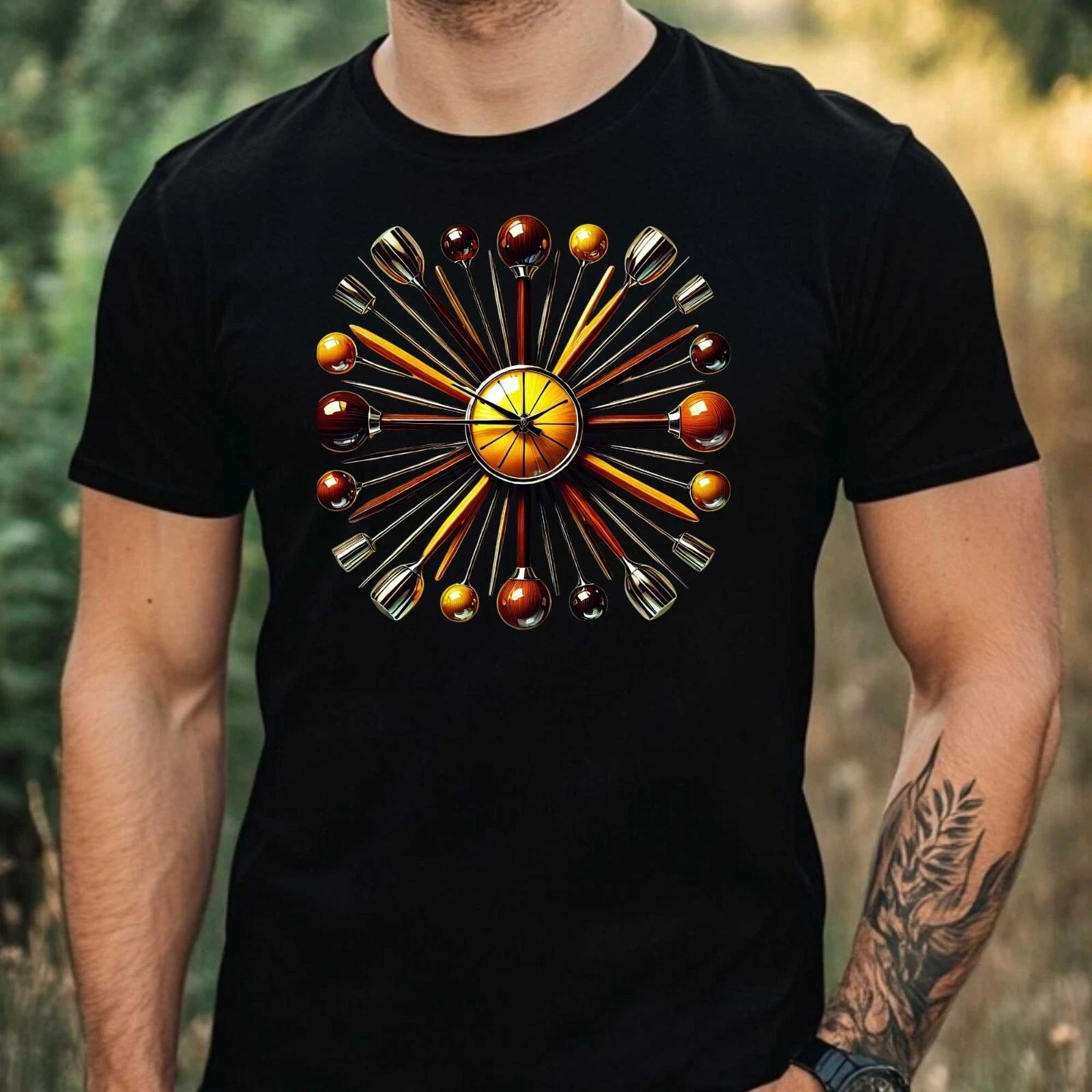 Mens Modern Interior Motif Cotton T-Shirt Size XS to 5XL Unisex T-shirt, Sweatshirt, Hoodie, Long Sleeve Tee - T-Shirt, Sweatshirt, Hoodie