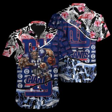 Personalized New York Giants Fierce Player Hawaiian Shirt Unisex T-shirt, Sweatshirt, Hoodie, Long Sleeve Tee - T-Shirt, Sweatshirt, Hoodie