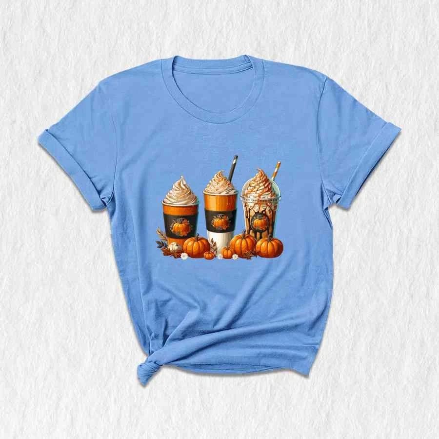 Fall Coffee Shirt, Cute Fall shirt, Thanksgiving Shirt, Halloween Shirt, Fall t Unisex T-shirt, Sweatshirt, Hoodie, Long Sleeve Tee - T-Shirt, Sweatshirt, Hoodie