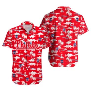 Philadelphia Phillies Coastal Breeze Hawaiian Shirt Unisex T-shirt, Sweatshirt, Hoodie, Long Sleeve Tee - T-Shirt, Sweatshirt, Hoodie