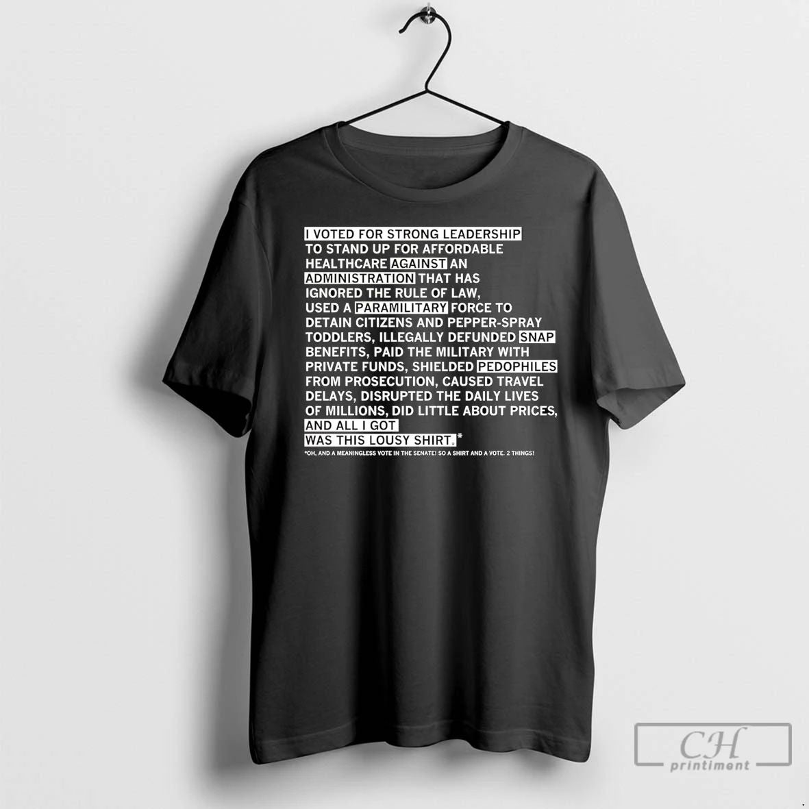 Premium And A Meaningless Vote In The Senate So A And A Vote 2 Things Unisex T-shirt, Sweatshirt, Hoodie, Long Sleeve Tee - T-Shirt, Sweatshirt, Hoodie