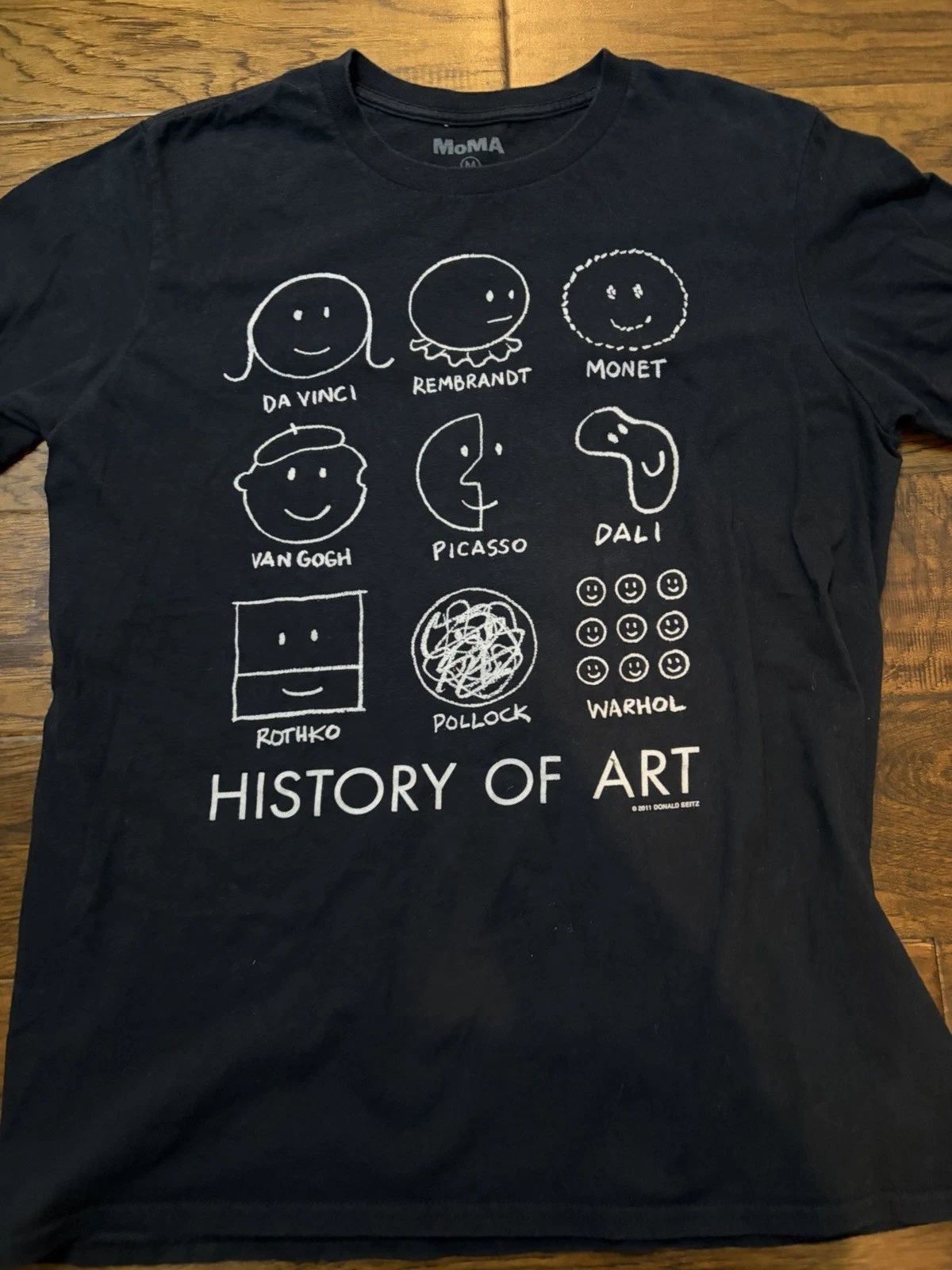 MOMA T Shirt Museum of Modern Art History of Art Artists M 2011 Unisex T-shirt, Sweatshirt, Hoodie, Long Sleeve Tee - T-Shirt, Sweatshirt, Hoodie