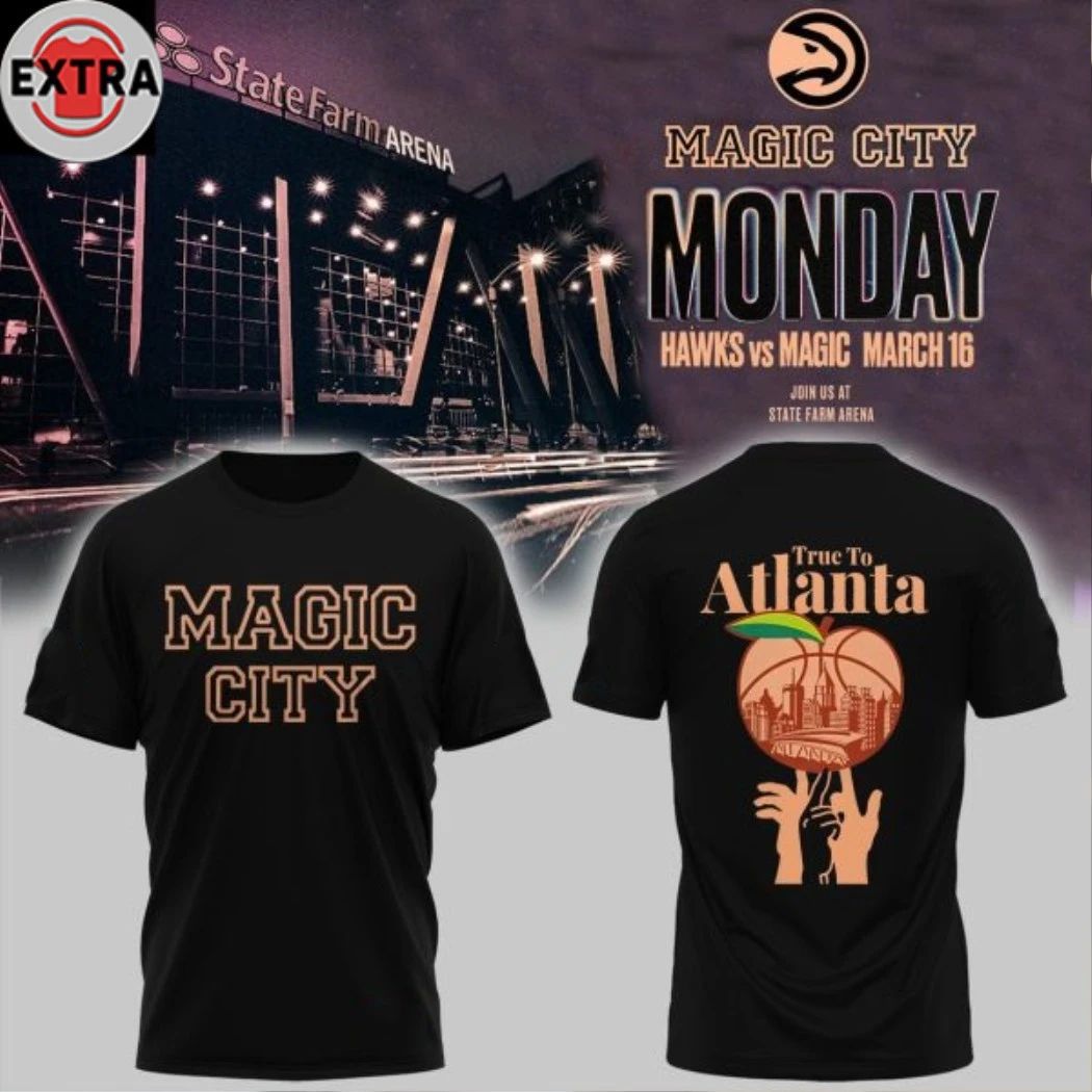 Atlanta Hawks 2026 Magic City Monday Game Night Two Sided T-shirt Unisex T-shirt, Sweatshirt, Hoodie, Long Sleeve Tee - T-Shirt, Sweatshirt, Hoodie