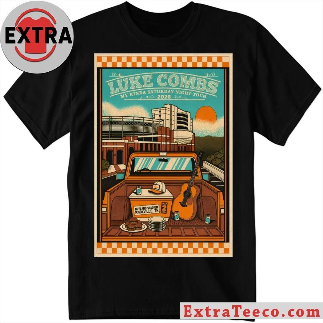 Luke Combs Neyland Stadium in Knoxville TN May 2 2026 Poster Shirt Unisex T-shirt, Sweatshirt, Hoodie, Long Sleeve Tee - T-Shirt, Sweatshirt, Hoodie