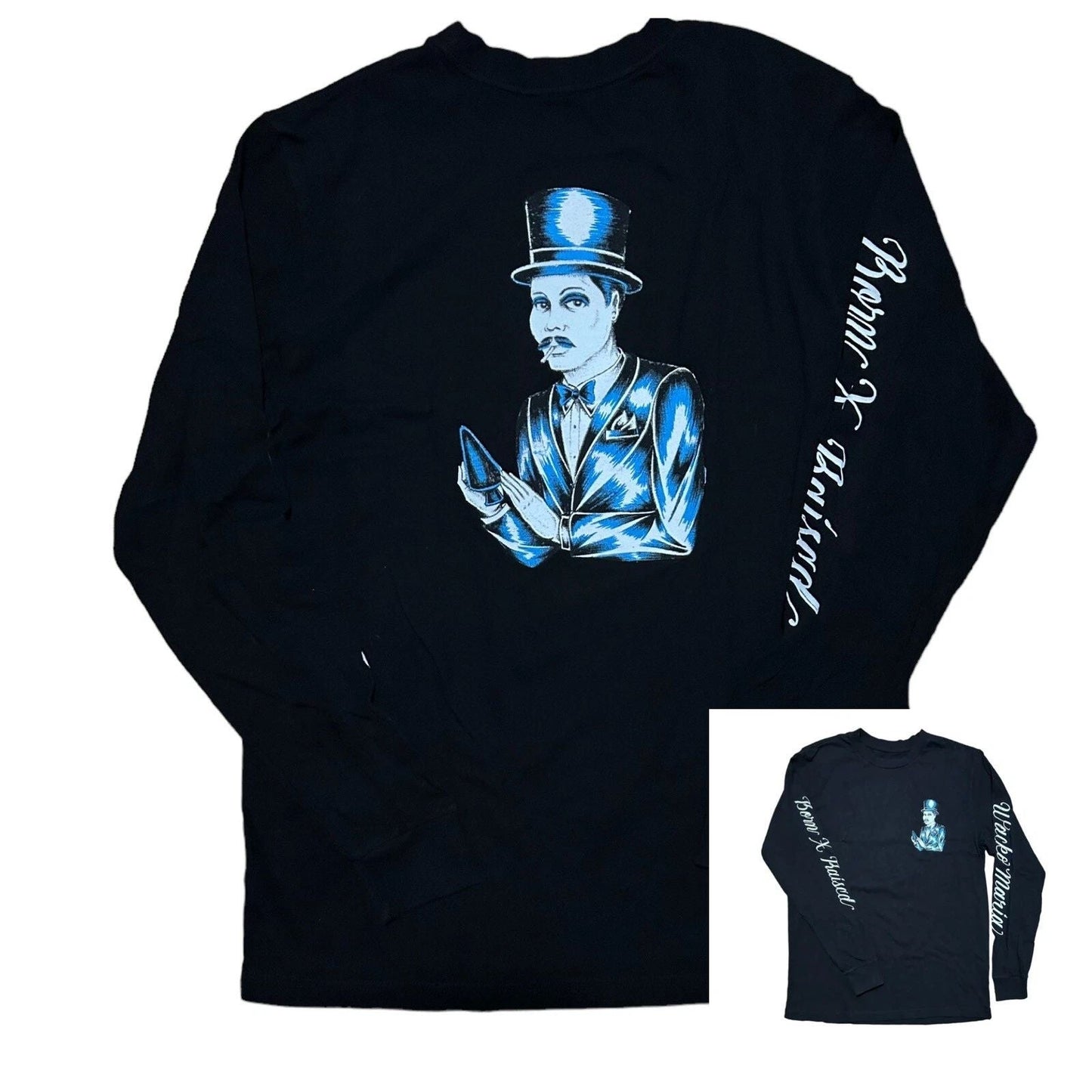 Born X Raised X Wacko Maria Long Sleeve T Shirt Small Black NEW NWOT Unisex T-shirt, Sweatshirt, Hoodie, Long Sleeve Tee - T-Shirt, Sweatshirt, Hoodie