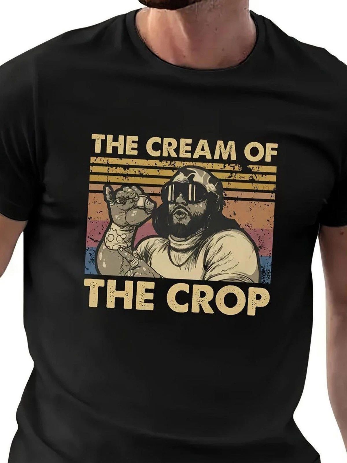 Cream of the Crop Funny Wrestling Graphic T-Shirt Retro Vintage Style Tee Unisex T-shirt, Sweatshirt, Hoodie, Long Sleeve Tee - T-Shirt, Sweatshirt, Hoodie