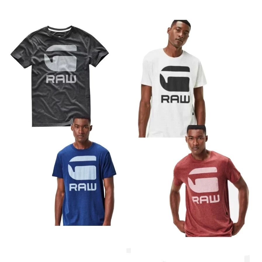 G-STAR Men's Wht, Blk, Red & Blue G Logo Tee Anvan RRP 45 Unisex T-shirt, Sweatshirt, Hoodie, Long Sleeve Tee - T-Shirt, Sweatshirt, Hoodie