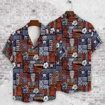 Houston Astros Island Mosaic Hawaiian Shirt Unisex T-shirt, Sweatshirt, Hoodie, Long Sleeve Tee - T-Shirt, Sweatshirt, Hoodie