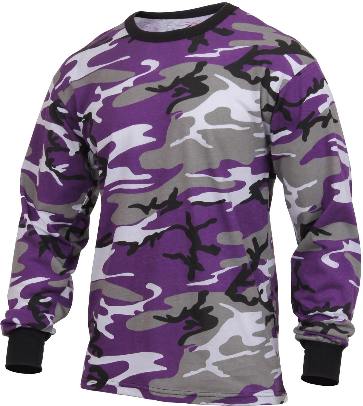 Mens Purple Camouflage Long Sleeve Tactical Military T-Shirt Ultra Violet LS Tee Unisex T-shirt, Sweatshirt, Hoodie, Long Sleeve Tee - T-Shirt, Sweatshirt, Hoodie