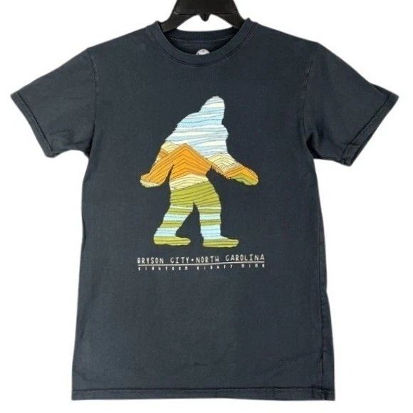 Sasquatch Souvenir Shirt Men S Bryson City North Carolina Travel Hiking Camping Unisex T-shirt, Sweatshirt, Hoodie, Long Sleeve Tee - T-Shirt, Sweatshirt, Hoodie