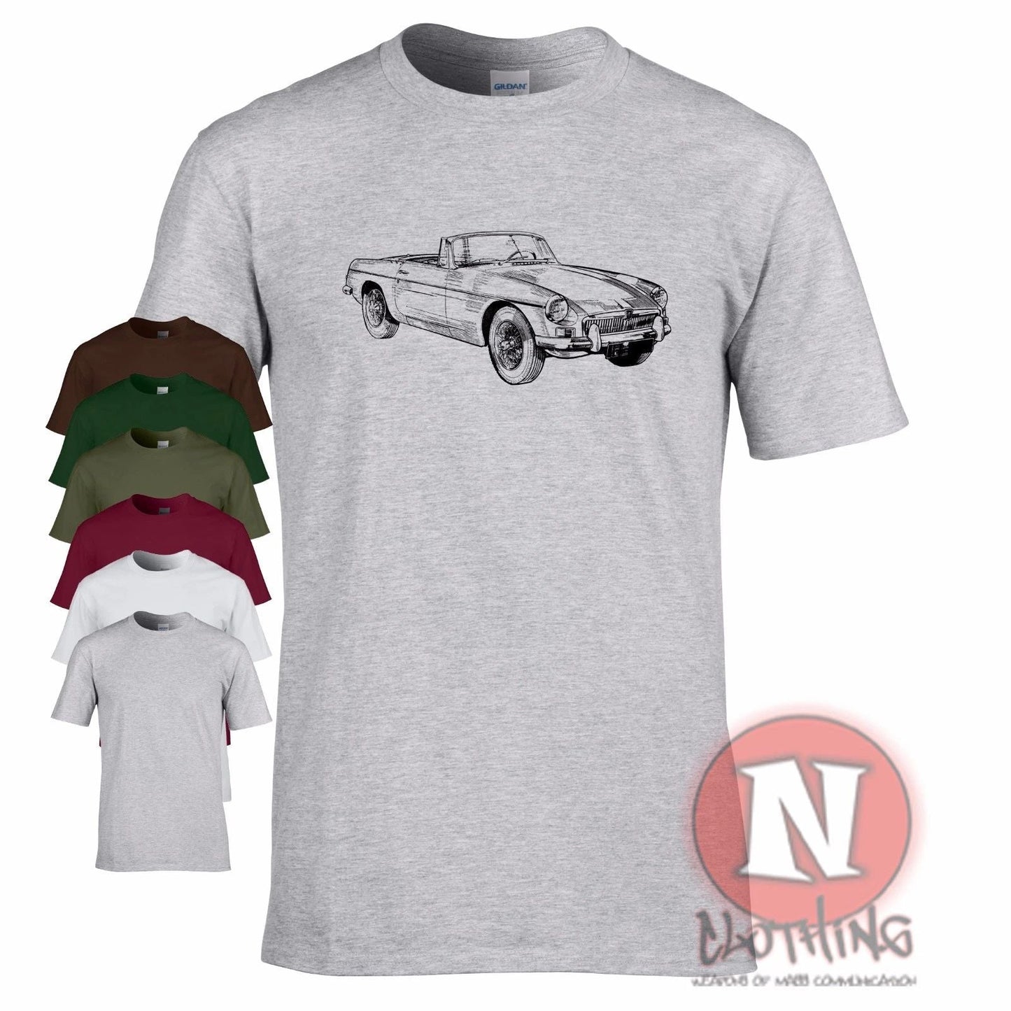 MGB Roadster Mk1 t-shirt classic British sports car motoring retro track day Unisex T-shirt, Sweatshirt, Hoodie, Long Sleeve Tee - T-Shirt, Sweatshirt, Hoodie