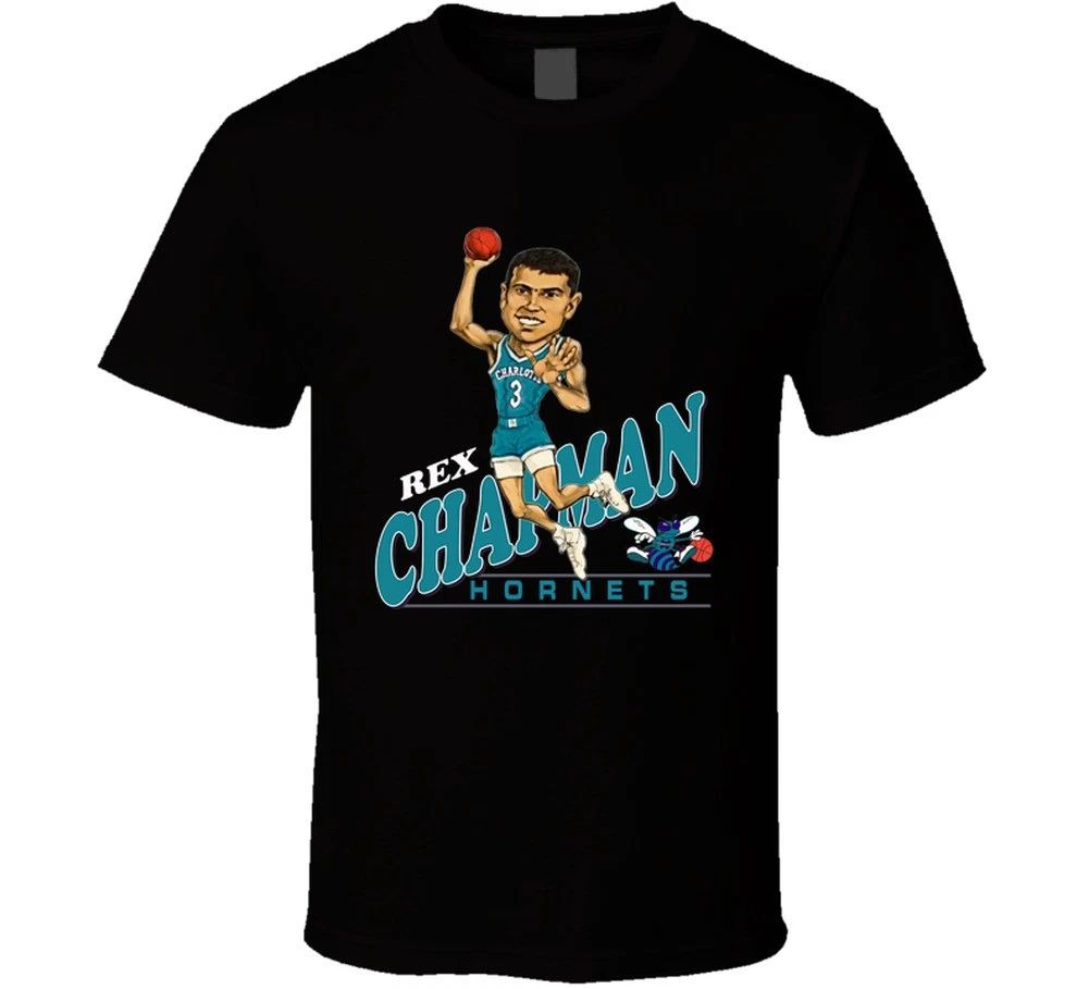 Rex Chapman Charlotte Caricature Retro T Shirt Unisex T-shirt, Sweatshirt, Hoodie, Long Sleeve Tee - T-Shirt, Sweatshirt, Hoodie