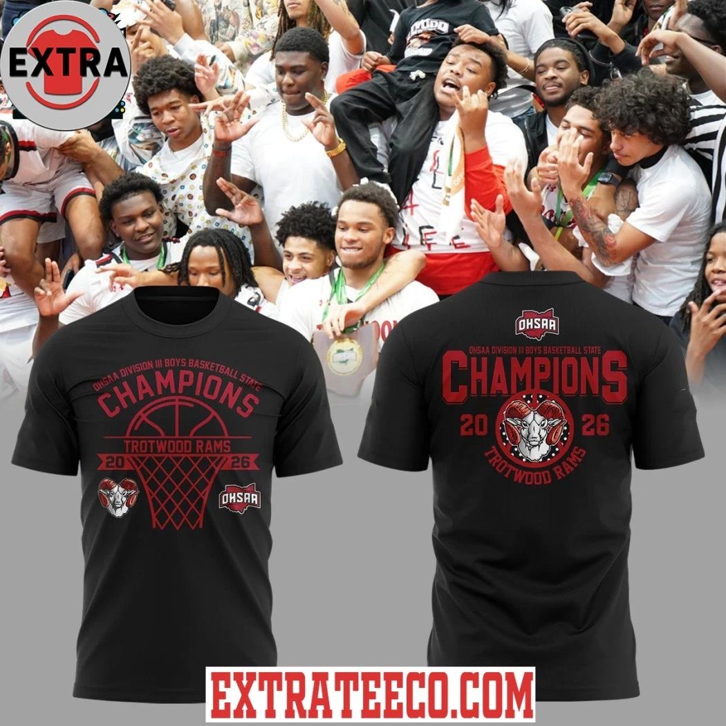 Trotwood Rams OHSAA Boys Basketball D3 State Champions Logo Shirt Unisex T-shirt, Sweatshirt, Hoodie, Long Sleeve Tee - T-Shirt, Sweatshirt, Hoodie