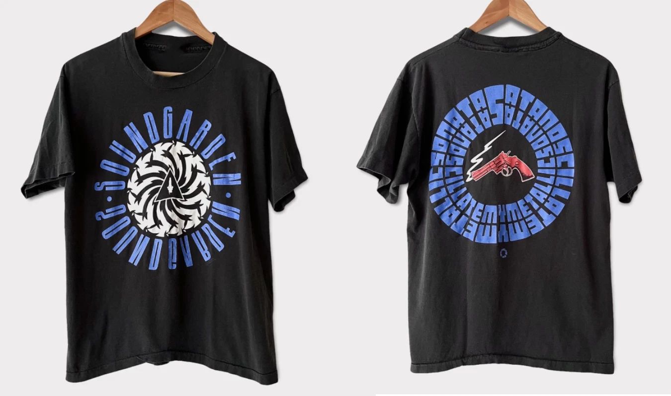 Vintage 1992 Soundgarden Promo T-Shirt Grunge Band Graphic Tee Rare S-5XL Unisex T-shirt, Sweatshirt, Hoodie, Long Sleeve Tee - T-Shirt, Sweatshirt, Hoodie
