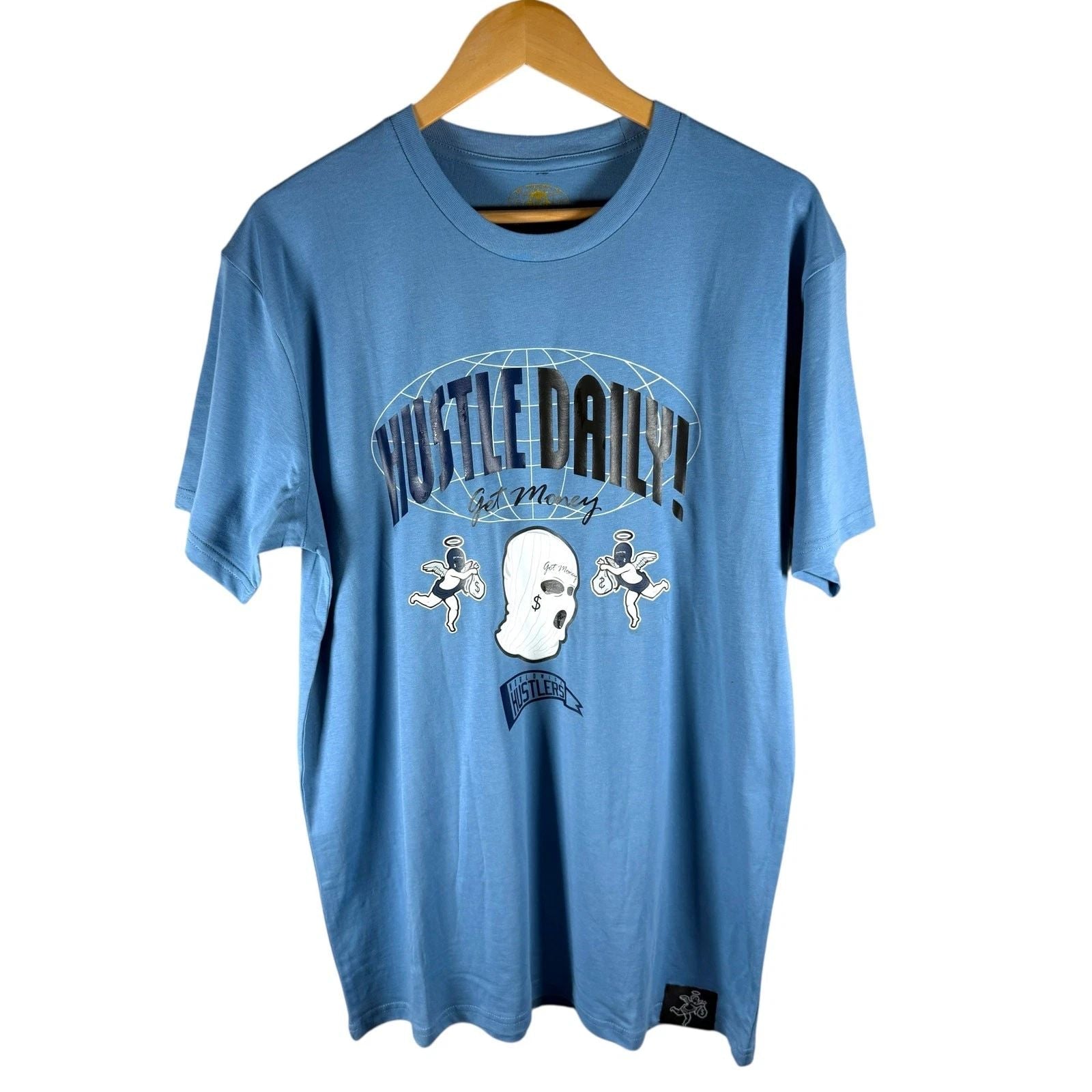 Hastamuerte Hustle Daily Get Money T-shirt Mens L - Skater Streetwear Casual Unisex T-shirt, Sweatshirt, Hoodie, Long Sleeve Tee - T-Shirt, Sweatshirt, Hoodie